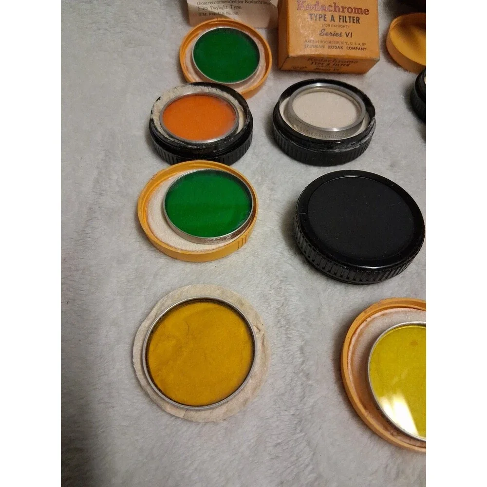 Vintage Kodak Case with Assorted Filters